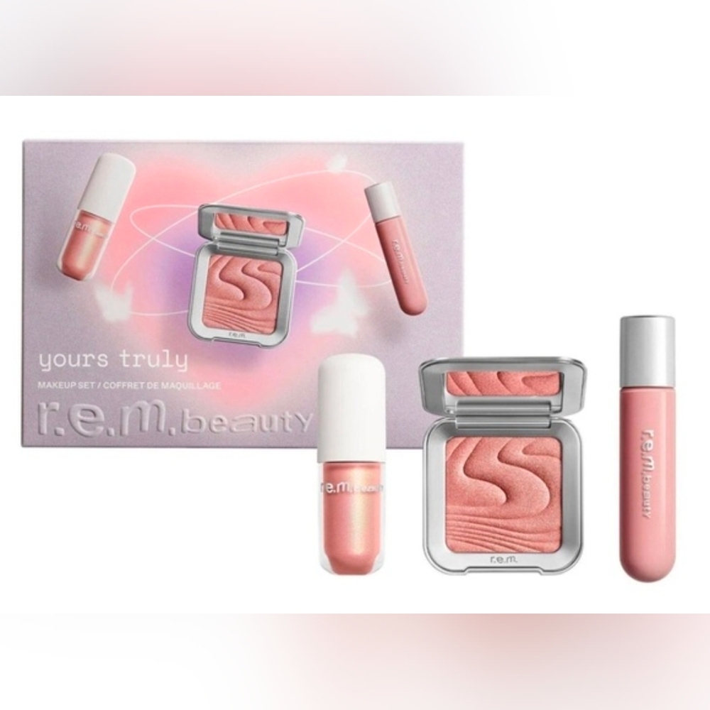 Ariana Grande r.e.m. beauty Limited Edition YOURS TRULY 3 pc makeup set, NWT